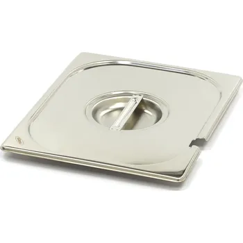 Dóza na potraviny Gastronádoba 1/2 GN – s prohlubní – nerezová ocel