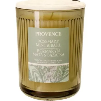Svíčka Vonná parafínová svíčka rozmarýn, máta , bazalka Provence