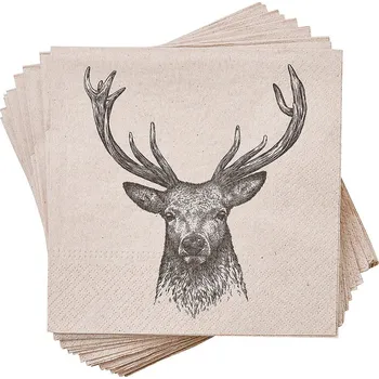 Papírový ubrousek Butlers APRÈS Papírové recyklované ubrousky jelen 20 ks