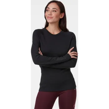 Dámské oblečení Dámské funkční tričko s merinem Helly Hansen Lifa Merino Midweight - black velikost S/36