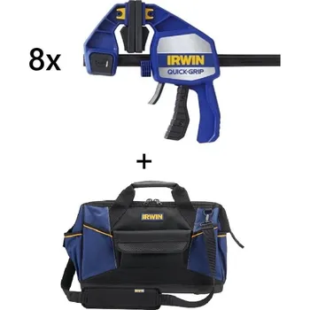 Truhlářská svěrka Irwin Sada 8 ks Jednoručních svěrek QUICK GRIP XP 605mm/24" + dárek