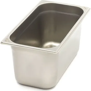Dóza na potraviny Gastronádoba 1/3 GN – hloubka 15 cm – 32,5 x 17,6 cm – nerezová ocel