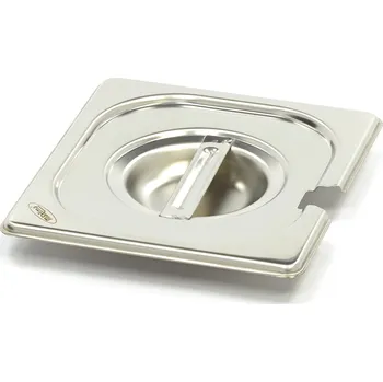 Dóza na potraviny Gastronádoba 1/6 GN – s prohlubní – nerezová ocel