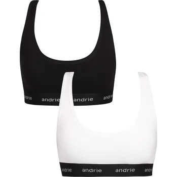 Podprsenka 2PACK dámská podprsenka Andrie vícebarevná (PS 2893-black/white) L Možnost vrácení zboží ZDARMA do 120 dnů!