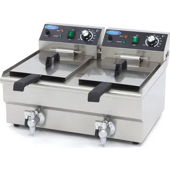 fritéza Gastro fritéza 2 x 10 litrů 6kW výpusť