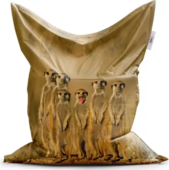 Sedací pytel Sablio Sedací vak Surikaty - 200x140 cm