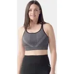 Smartwool Womens Intraknit Strappy Bra Black Heather