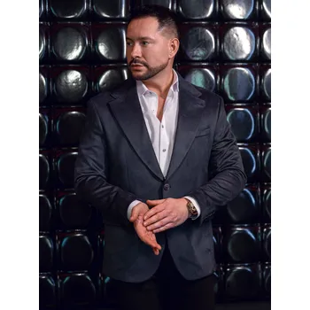 Pánské sako Pánské sametové sako tmavomodré Bolf 24410 - L/52