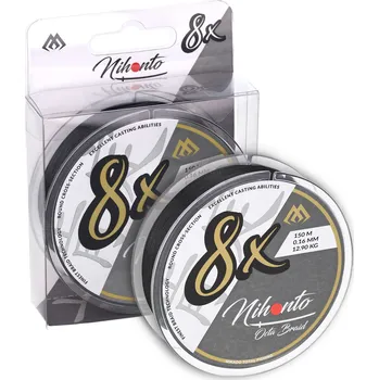 Mikado Pletená Šňůra Nihonto Octa Braid 150m Černá 0,50mm
