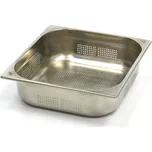 Gastronádoba 2/3 GN – perforovaná – hloubka 10 cm – 32,5 x 35,4 cm – nerezová ocel