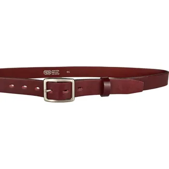 Opasek PENNY BELTS Kožený opasek 30-197-95 bordó - 100 cm