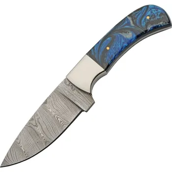 lovecký nůž Damascus Sky Blue Hunter