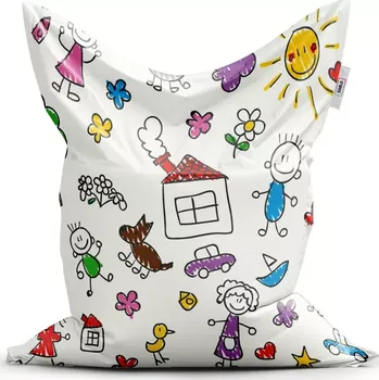 Sedací pytel Sablio Sedací vak Malování 2 - 200x140 cm