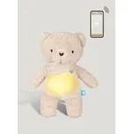 MyHummy MEDVÍDEK beige 7v1 s lampičkou a aplikací - béžový - plyšový usínáček mazlíček vydávající bílý šum