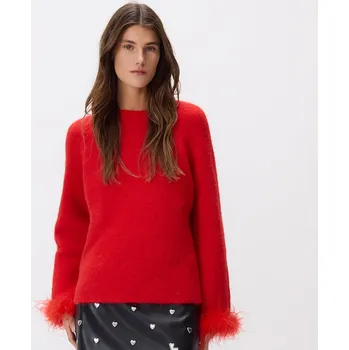 Dámský svetr Reserved - Svetr s ozdobným prvkem - červená - 278HI-33X - 278HI-33X-L