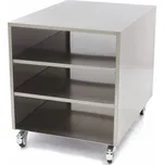 Nerezový strojní stůl – pojízdný – 60 x 80 cm