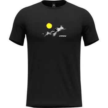 Pánské tričko Crazy Logo Man Energy tričko - 0 - černá - M