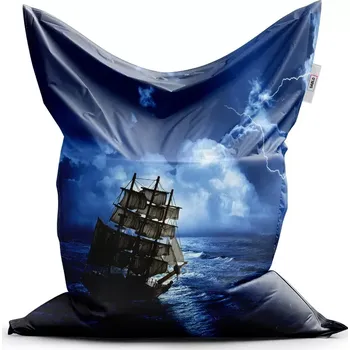 Sedací pytel Sablio Sedací vak Loď v bouřce - 200x140 cm