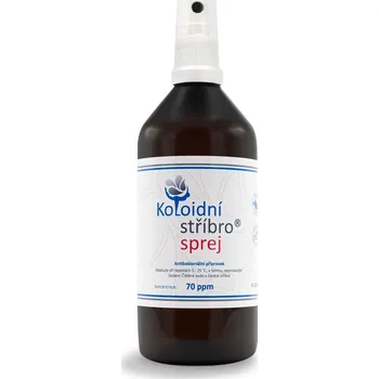 Přípravek na čištění pleti a oči Koloidní stříbro 200 ml sprej Koncentrace: 70 ppm