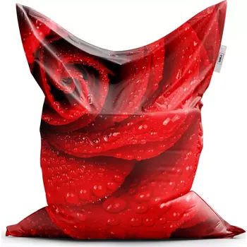 Sedací pytel Sablio Sedací vak Květ růže - 200x140 cm