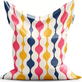 Sedací pytel Sablio Sedací vak Barevné křivky - 200x140 cm