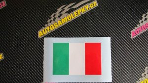 Samolepka na auto Vlajka Itálie (15 x 10) PRAHA, BRNO, OSTRAVA, PLZEŇ, LIBEREC, OLOMOUC, ÚSTÍ NAD LABEM, HRADEC KRÁLOVÉ, ČESKÉ BUDĚJOVICE, PARDUBICE
