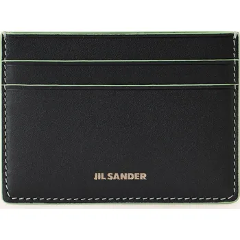 Kabelka Jil Sander Pánské Pouzdro Na Karty, černá / světle zelená,...