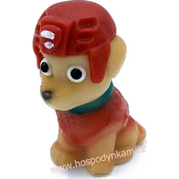 Jedlá dekorace na dort Marcipánová figurka Psí parta, Záchranář