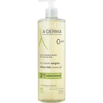 Sprchový gel A-DERMA Sprchový gel (Ultra Rich Shower Gel) 500 ml s pumpičkou + 2 měsíce na vrácení zboží