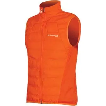 Cyklistické oblečení Pánská vesta Endura Pro SL PrimaLoft, oranžová