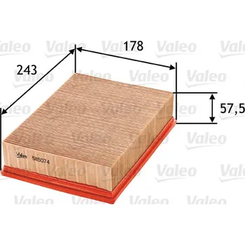 Vzduchový filtr Vzduchový filtr VALEO 585074