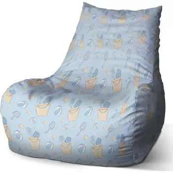 Sedací pytel Sablio Sedací vak Bean Hračky na písek: 100 x 90 x 45 cm