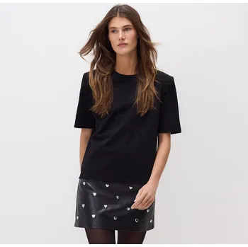 Dámská sukně Reserved - Mini sukně se srdíčky - černý - YT133-99X - YT133-99X-M