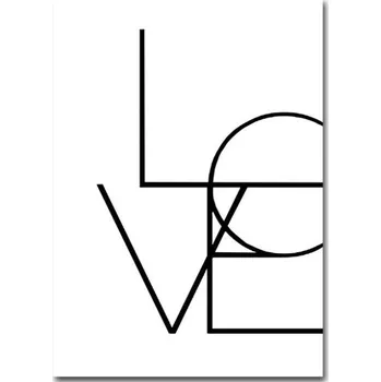 Plakát Plakát Love 15 x 20 cm