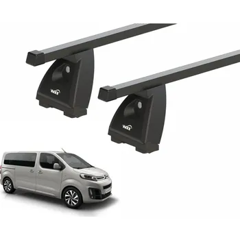 Příčník na automobil Střešní nosič HAKR pro CITROËN SPACETOURER - černá Fe tyč
