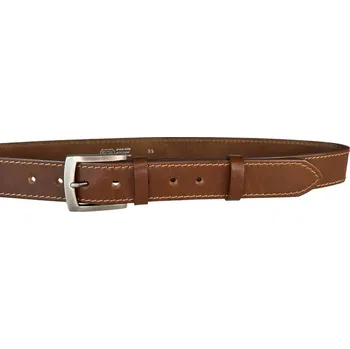 Opasek PENNY BELTS Kožený opasek 25-1-48 hnědý - 90 cm