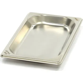 Dóza na potraviny Gastronádoba 1/4 GN – 2 cm hluboká – 26,5 x 16,2 cm – nerezová ocel