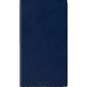 Kalendář Kalendarz kieszonkowy A6 2026 niebieski