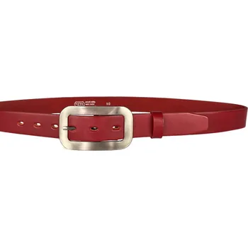 Opasek PENNY BELTS Kožený opasek 30-195-93 červený - 85 cm