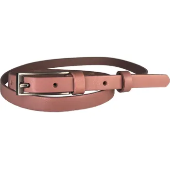 Opasek PENNY BELTS Kožený opasek 15-1-503 růžový - 85 cm