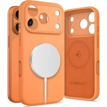 Pouzdro na mobilní telefon KRYT TECH-PROTECT SILICONE MAGSAFE IPHONE 17 PRO COSMIC ORANGE