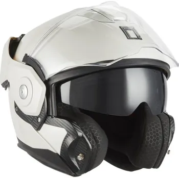 Helma na motorku Přilba SPINNER, NOX PREMIUM (bílá) 2026 XL