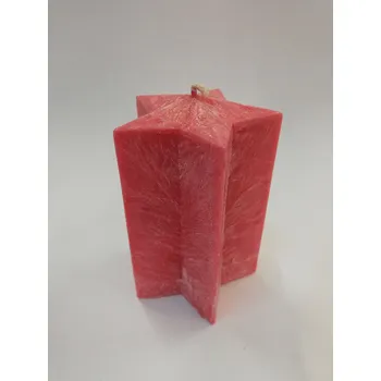 Svíčka Svíčka vonná z palmového vosku - válec hvězda malá - Jablečný závin