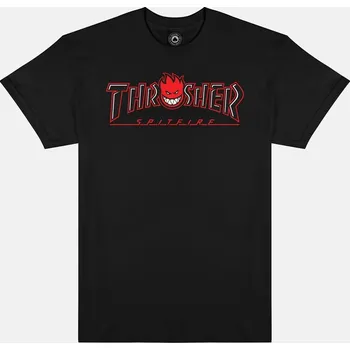Pánské tričko Tričko Thrasher X Spitfire Big Head Outline - Black - L