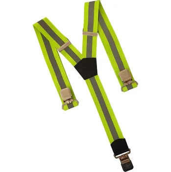 Kšandy Natur šle na kalhoty clip, reflexní zelené