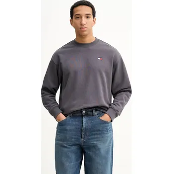 Dámská mikina Bavlněná mikina Tommy Jeans DN0DN00054 šedá 90X, vel. L