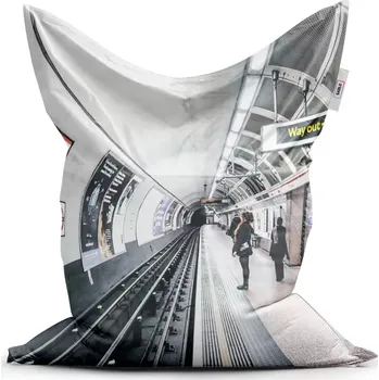 Sedací pytel Sablio Sedací vak Stanice metra - 200x140 cm