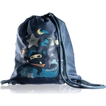 Školní sáček Sáček na přezůvky Frii of Norway Ninja Blue Orange