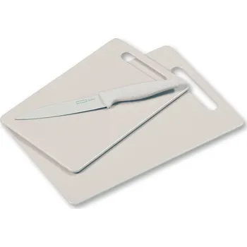 Kuchyňský nůž Kesper Sada 2 prkének na krájení s nožem, Kesper, šedá