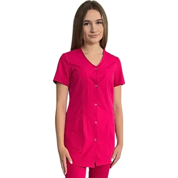 Zdravotnický oděv Dámský lékařský / kosmetický kabát CASUAL PREMIUM amarant (40)